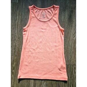 Wonder‎ Nation Girls L (10-12) Tank Top Peach Sleeveless Casual Layering Basic